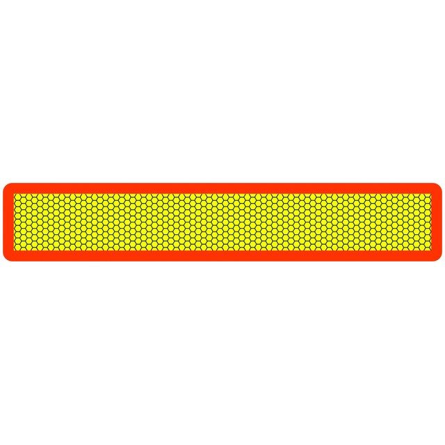 MARKER BOARD ECE70.01 (TYPE 5) SINGLE SELF ADHESIVE