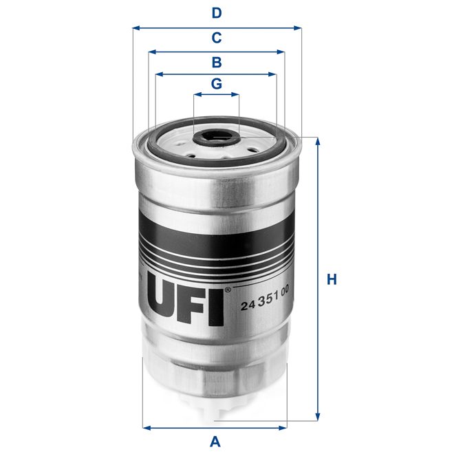UFI FUEL FILTER 24 351 00 photo 2