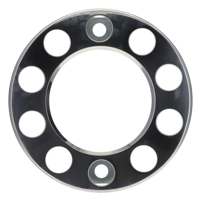 STAINLESS STEEL WHEEL TRIM 22.5IN HOLLOW TYPE (32mm MOUNT HOLES)