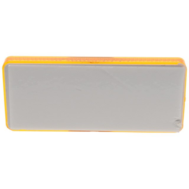 Oblong Amber Reflector 94x44mm Self Adhesive photo 2