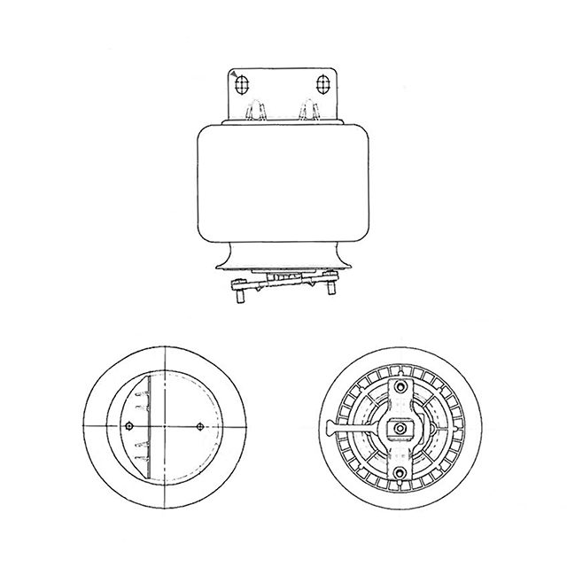 AIR SPRING ASSEMBLY (TBA ) RH BRACKET STEEL PISTON HENDRICKSON photo 2
