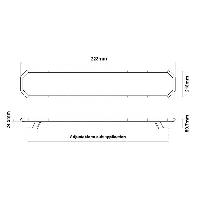 Raider Lightbar 48" 1223MM 16 Led Module 12/24V R65 photo 4