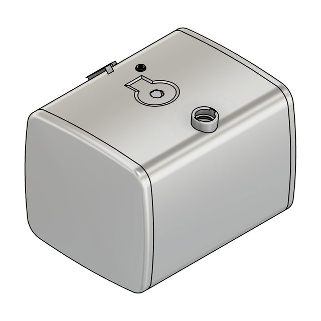 FUEL TANK ALUMINIUM 620X675X860MM 335LTR