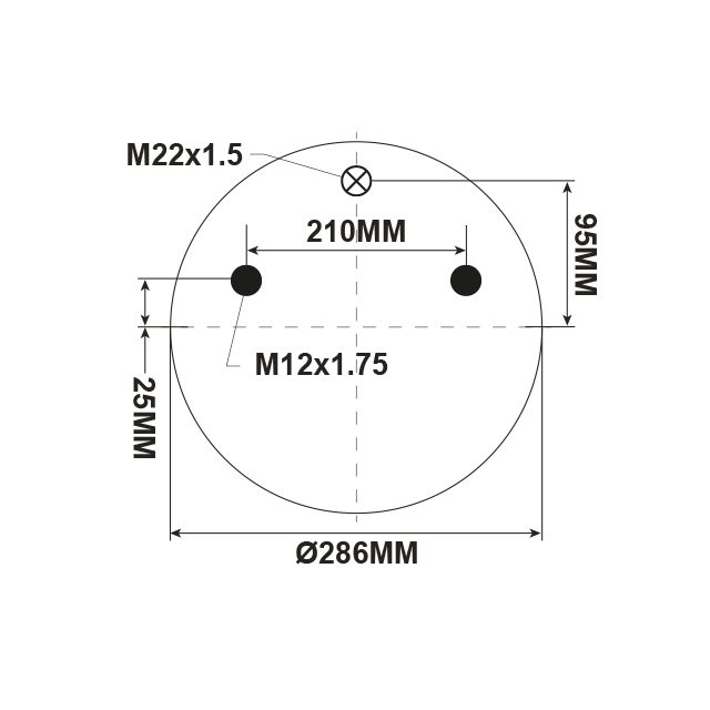 AIR SPRING ASSEMBLY (ASK008) - STEEL PISTON SAF photo 2