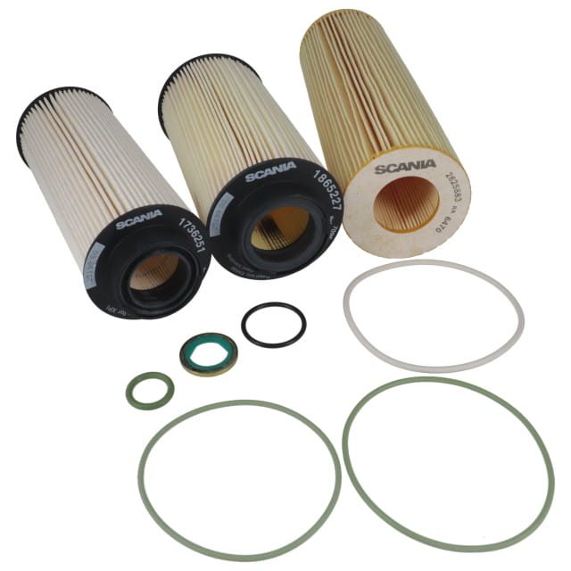 Genuine Scania Filter Element Kit (2003505 X 2  & 2625884 X 1 FILTERS)