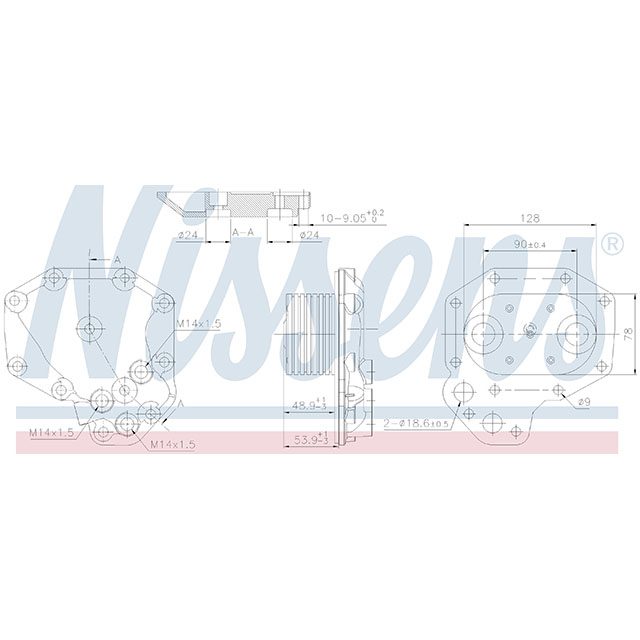 NISSENS OIL COOLER TO SUIT MERCEDES