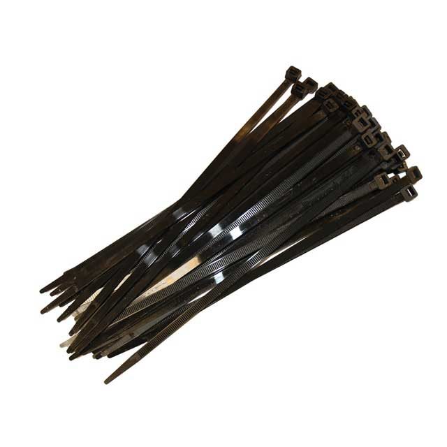 PKT 100 BLACK CABLE TIES 203 X 4.6MM