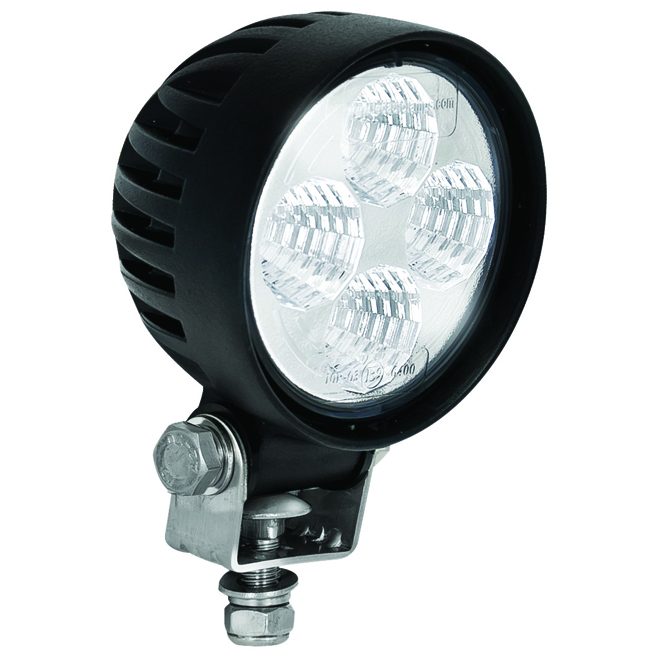 Compact Round Work Lamp - Black