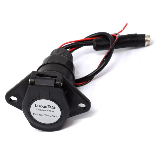 7 PIN BESPOKE KEYED SOCKET MALE 4 PIN CCTV PLUG & AUX POWER photo 2