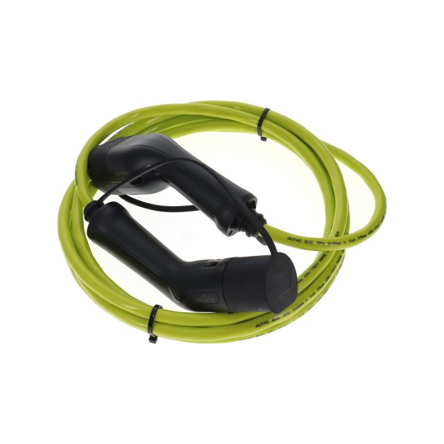 EV 32A - 5M STRAIGHT GREEN - T2 TO T2 - SINGLE PHASE photo 4