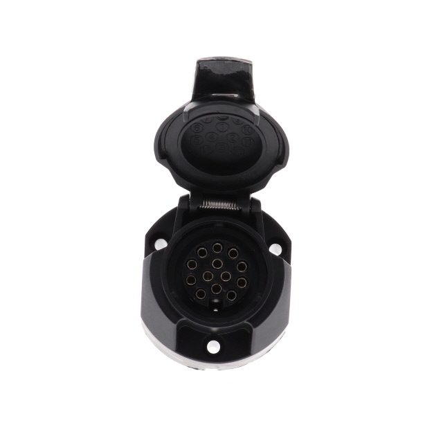 13-Pin 12V Polypropylene Socket photo 4