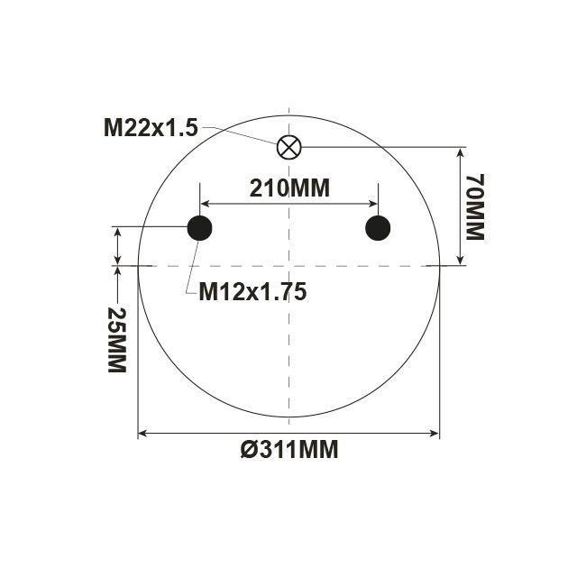 AIR SPRING ASSEMBLY (ASK020) PLASTIC PISTON BPW photo 2