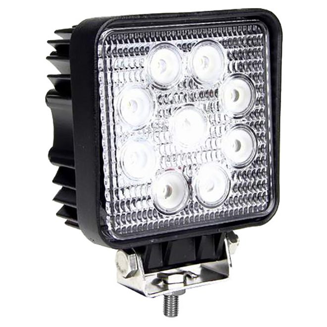 Square 9 x 3W LED Work Lamp