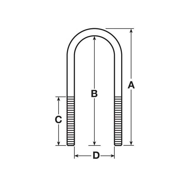 U BOLT M22 X 289MM