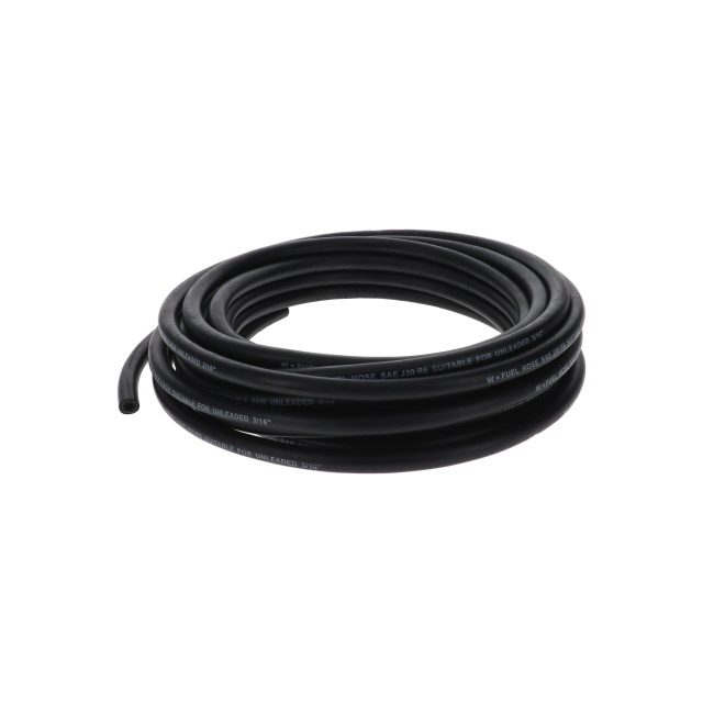 BLACK UNLEADED FUEL HOSE 5MM ID 12MM OD 10MTR 300PSI