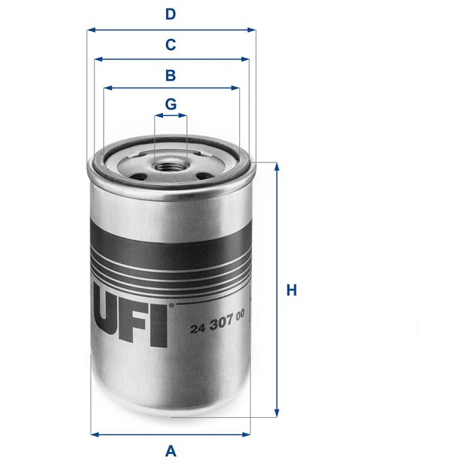 UFI FUEL FILTER 24 307 00 photo 2