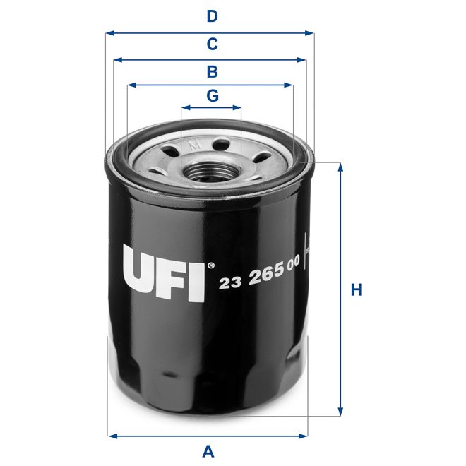 UFI OIL FILTER 23 265 00 photo 2