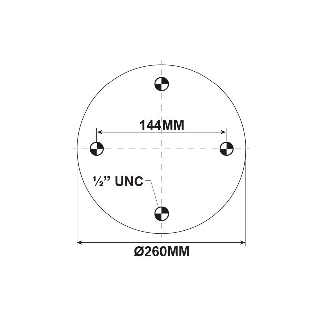 AIR SPRING ASSEMBLY (ASK014) HENDRICKSON 10" TOP PLATE photo 3