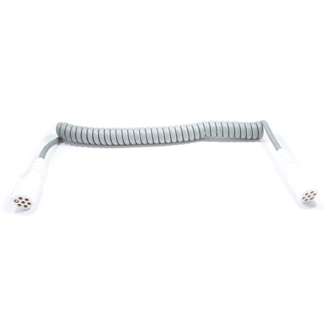 7 Core Grey Coil - Autoprene Moulded White Plugs - Supplementary S Type - ISO3731