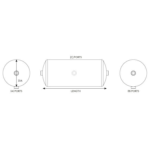 AIR TANK STEEL 15L TO SUIT SCANIA photo 4