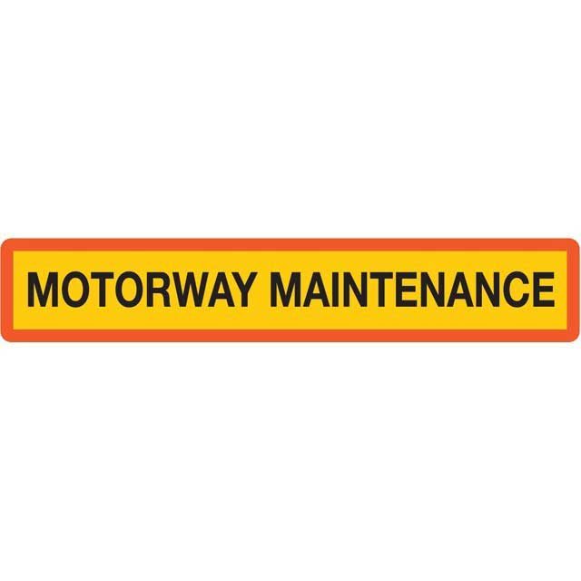 MARKER BOARD BSAU152 (TYPE 4) SINGLE YELLOW M/WAY MAINTENANC