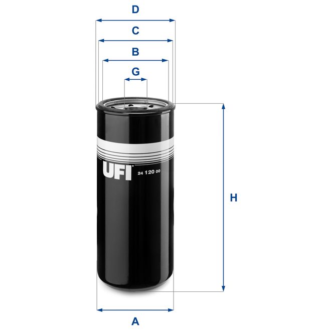UFI FUEL FILTER 24 120 00 photo 2