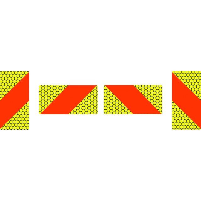 MARKER BOARD ECE70.01 (TYPE 4) SET OF 4 SELF ADHESIVE