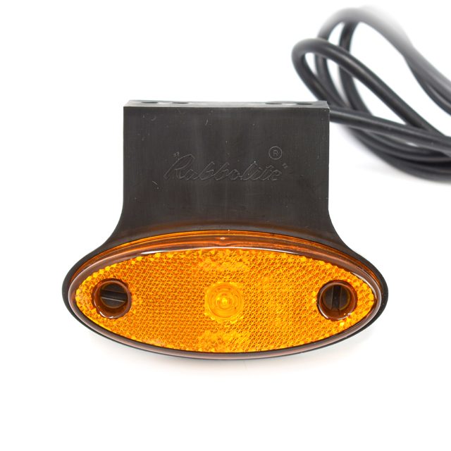 AMBER LED MARKER LAMP 12-24V INC BRACKET photo 2