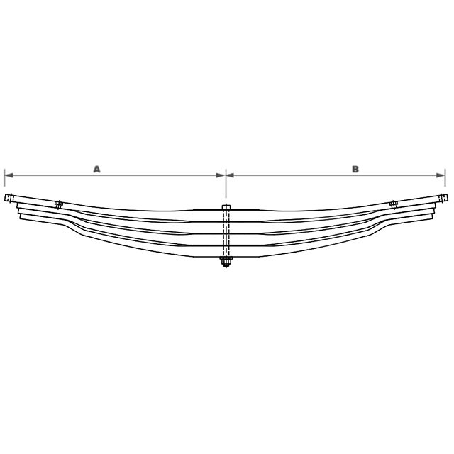 Rear Multi Leaf Spring to suit MERCEDES