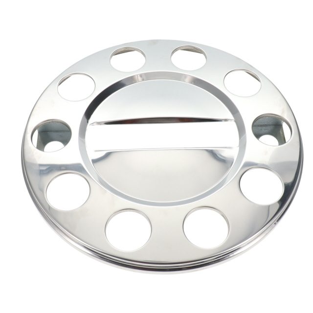 STAINLESS STEEL WHEEL TRIM 22.5IN 25MM HOLES (571MM) SOLID TYPE (PLAIN) photo 3