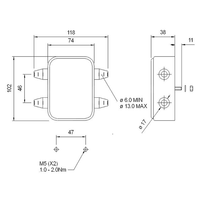 M108 Junction Box with 8 Way Terminal Block photo 2
