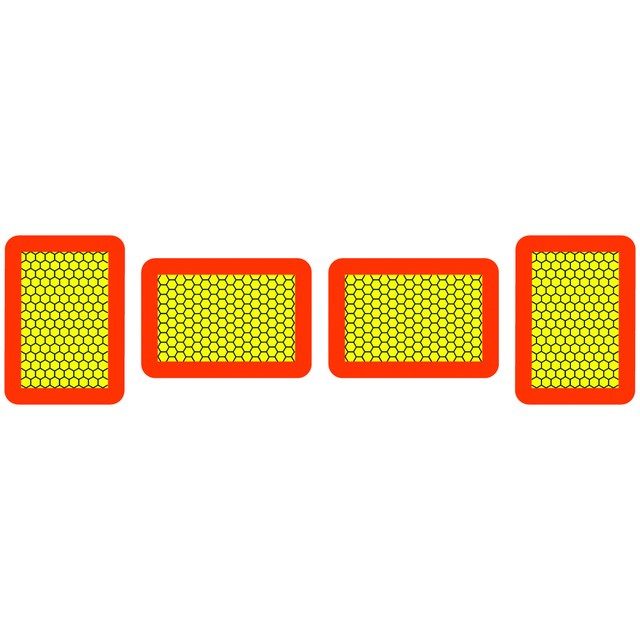 MARKER BOARD ECE70.01 (TYPE 8) SET OF 4 SELF ADHESIVE