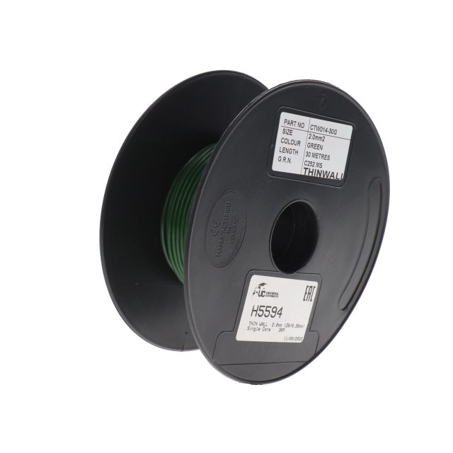 THIN WALL 2.0mm (28/0.30mm) GREEN Single Core 30M photo 2