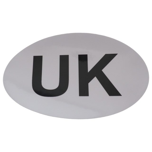 UK Rear Sticker for European Travel
