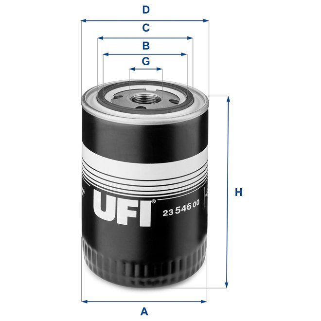 UFI OIL FILTER 23 546 00 photo 2