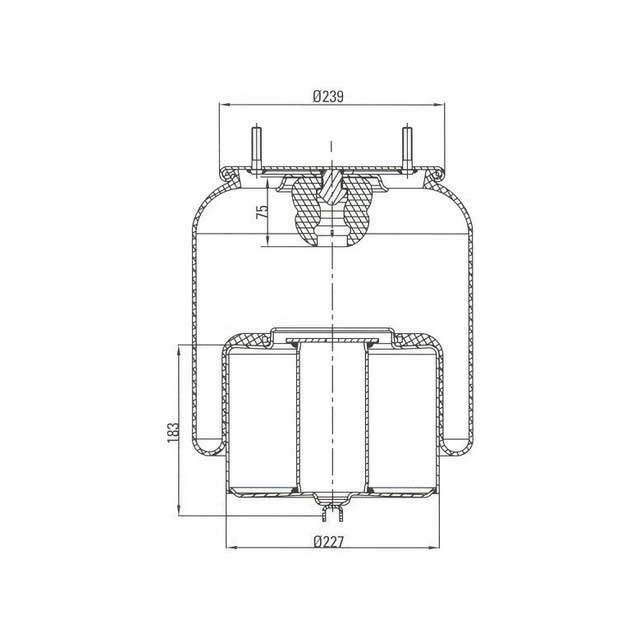 AIR SPRING ASSEMBLY (ASK206) STEEL VOLVO