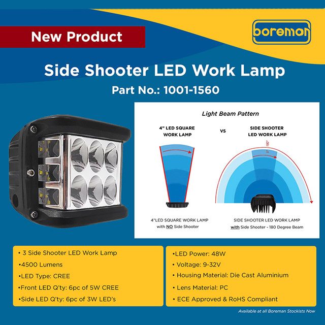 LED Side Shooter Worklamp 9-34v photo 4