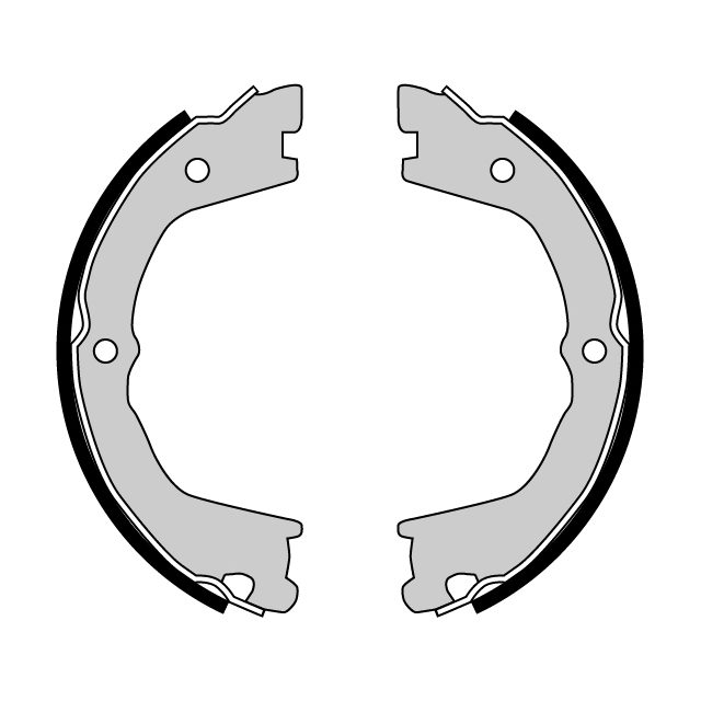 Brake Shoe Set For Handbrake - 1 Wheel Set to suit Iveco Daily