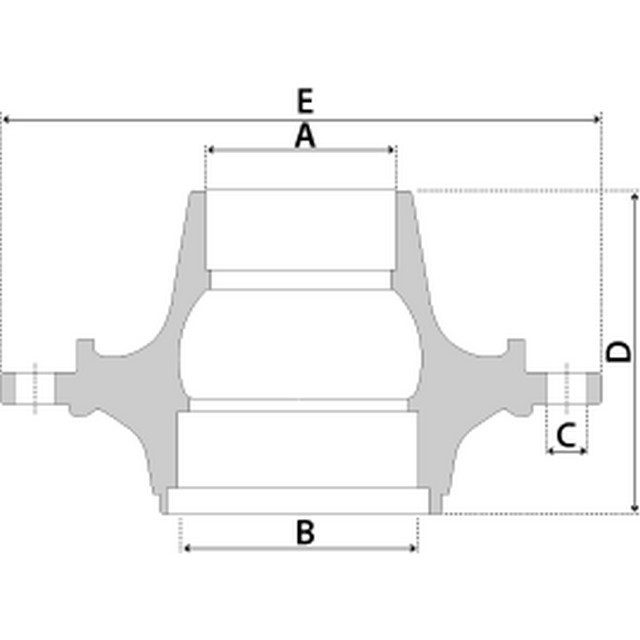 Rear Wheel Hub with Bearings & Exciter Ring photo 2