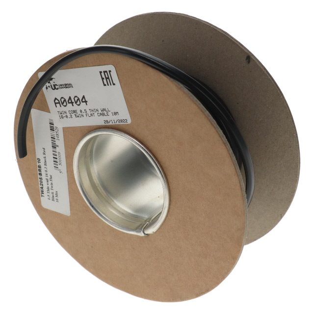 Twin core 0.5 thin wall 16-0.2 twin flat cable 10M photo 2