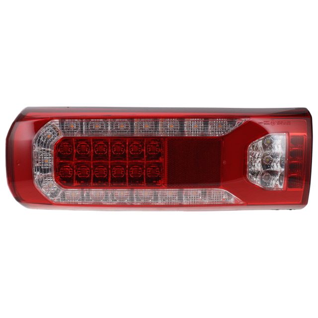 LH REAR LAMP LED PROGRESSIVE 24V C/W NUMBER PLATE LAMP
