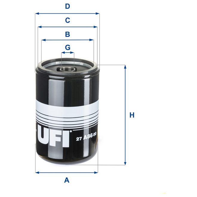 UFI AIR FILTER 27 A86 00 photo 2