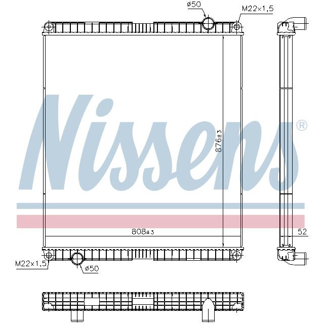 NISSENS RADIATOR TO SUIT VOLVO