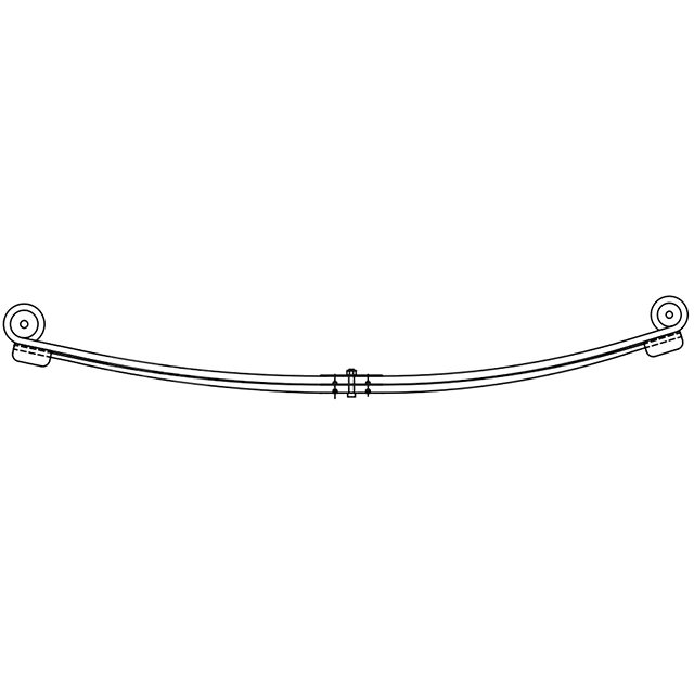 1+1 LEAF SPRING FORD TRANSIT MK7 REAR