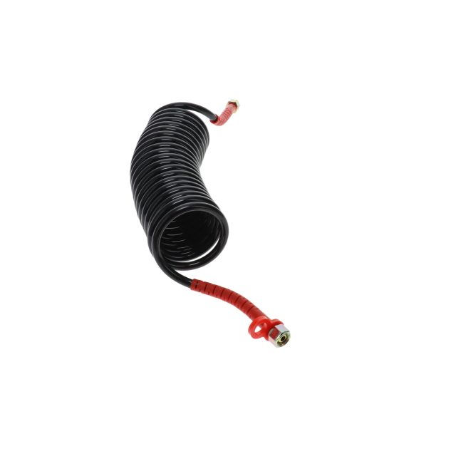 DIN Air Coil - 4m - Black with Red Tails - 2xM18F photo 4