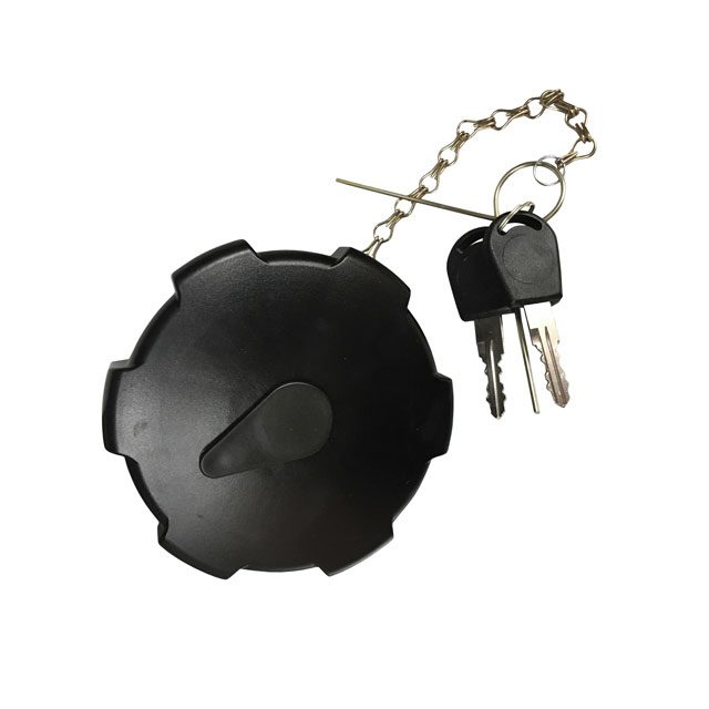 Fuel cap screw type 80mm lockable plastic