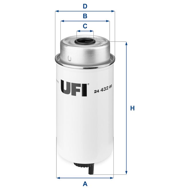 UFI FUEL FILTER 24 432 00 photo 2