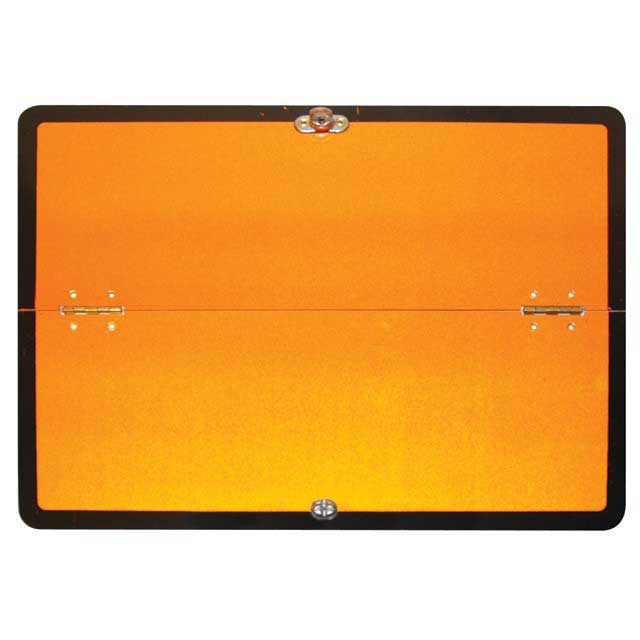 HAZCHEM PLATE ALUMINIUM HORIZONTAL FOLDING