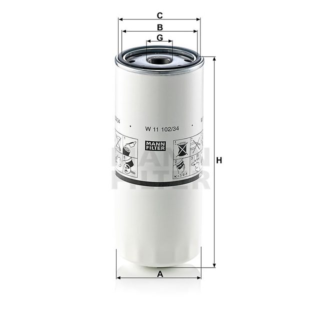 Oil Filter Long Life to suit RENAULT/VOLVO photo 2