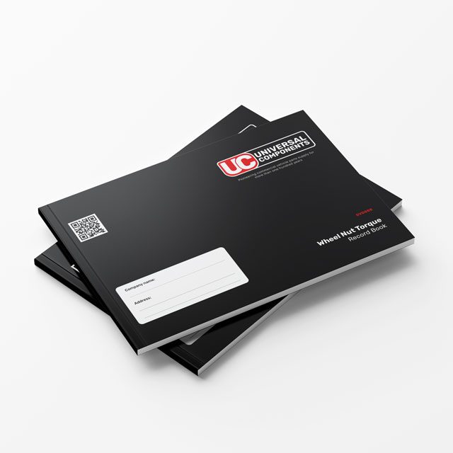 Wheel Nut Torque Record Books 25 pages